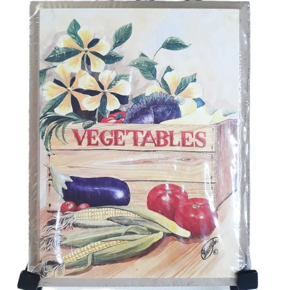 Vintage Fruit & Vegetables Decorative Kitchen Wall Plaques
